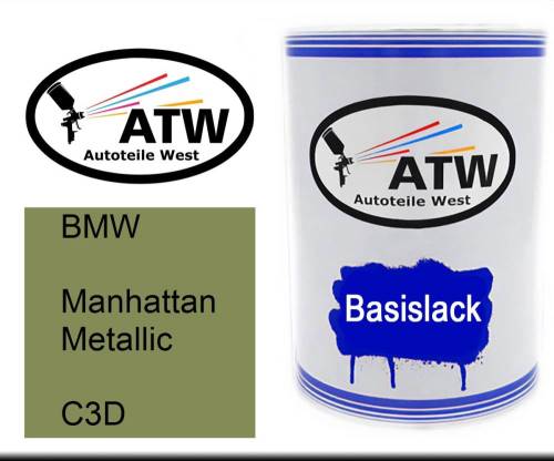 BMW, Manhattan Metallic, C3D: 500ml Lackdose, von ATW Autoteile West.